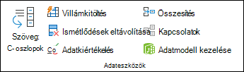 Adatok érvényesítése