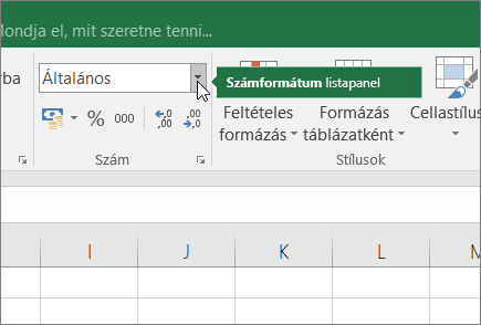 Számformátum lista