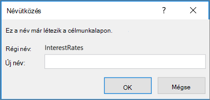 Az ütköző tartomány átnevezése