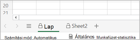 A munkalap védelmének felfedése