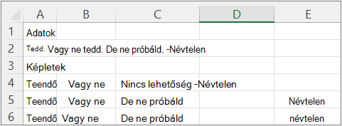 A 2. példa eredményei