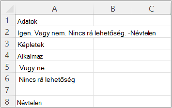 A 4. példa eredményei
