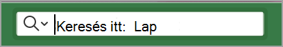 A Keresés sáv