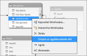 Hide a column in Power Pivot
