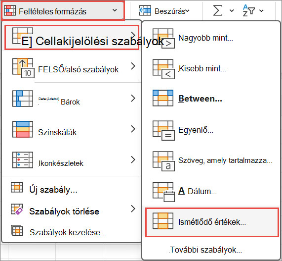 Gyorsformázás