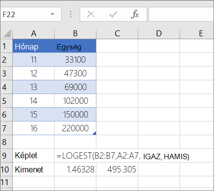 1. példa – LOG.ILL függvény