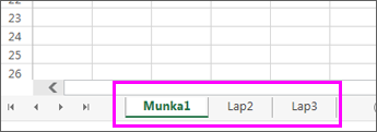 munkalapfülek