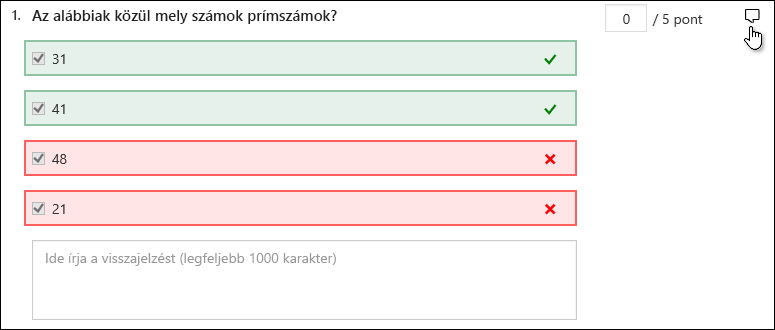 Válaszok tesztekre.