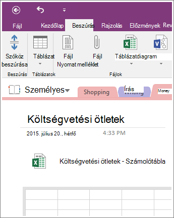Képernyőkép: új munkafüzet a OneNote 2016-ban.