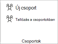 A menüszalagon válassza a Csoportok tallózása lehetőséget