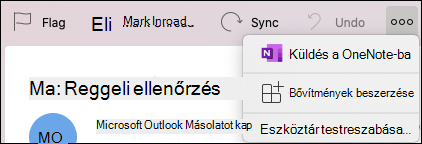 A Bővítmények beszerzése menü.