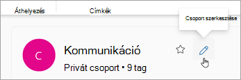 A csoport neve mellett válassza a Csoport szerkesztése lehetőséget.