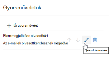 A Szerkesztés gyorsművelet ikon