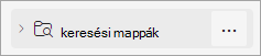 A keresési mappák képernyőképe