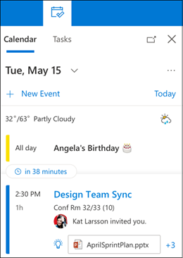 Day calendar view
