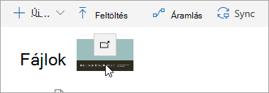 Képernyőkép egy fájl OneDrive-ba húzásáról