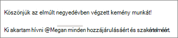 Dönthet úgy, hogy csak egy személy utónevét jeleníti meg