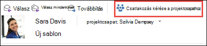 Csatlakozás kérése egy csoporthoz e-mailből