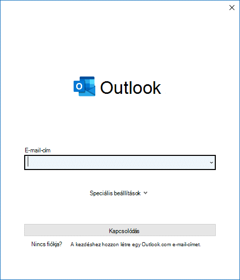 Válasszon egy e-mail-címet a legördülő menüből.