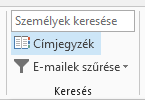 A címjegyzék a Kezdőlap lap jobb oldalán található.