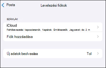 Az Outlook mobil levelezőalkalmazásának Fiók hozzáadása iOS-verziójában