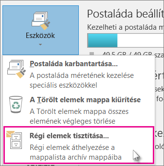 Régi elemek kitakarítása