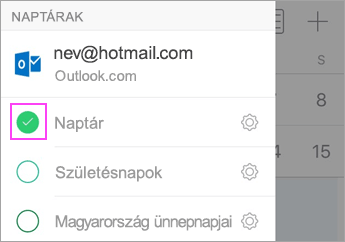 Naptár-szinkronizálás engedélyezése