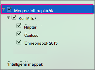 Megosztott naptárak