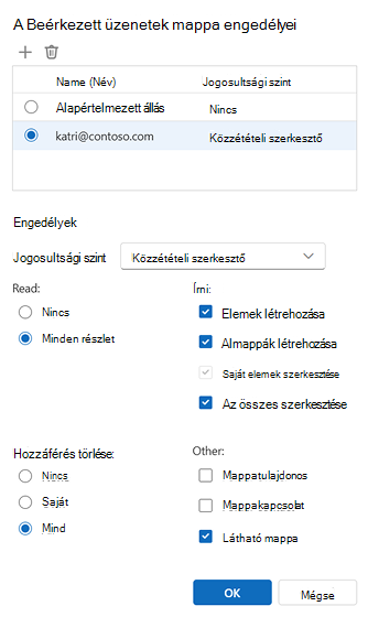 Mappák engedélyei