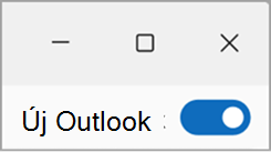 Kiváltás az új Outlook-képernyőképről