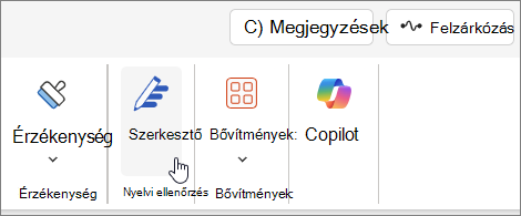 Word menü