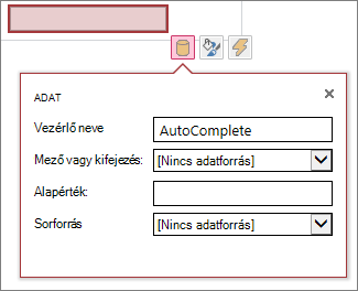 Property box for a new autocomplete box control