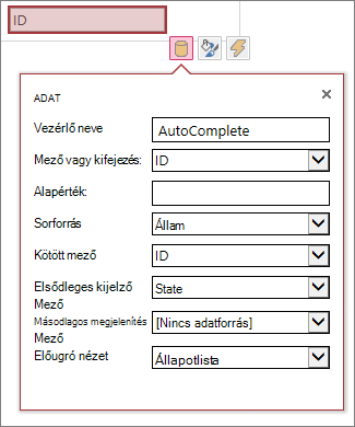 All available properties in property box
