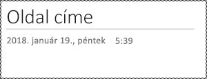 Lap átnevezése a Webes OneNote-ban