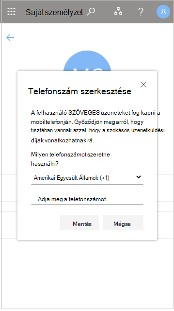 Az oktató telefonszámának szerkesztése a Saját alkalmazottak területen