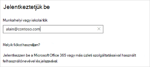 Bejelentkezés képernyő