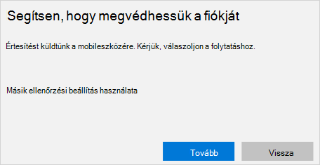 Mobilértesítési képernyő