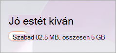 Ingyenes jelvény a Microsoft 365.com kezdőlapján
