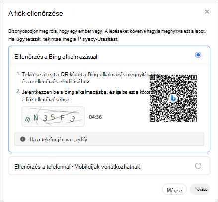 Rewards QR-ellenőrzési képernyő