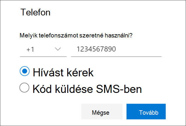 Telefonszám hozzáadása és a telefonhívások kiválasztása