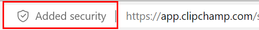 Edge hozzáadott biztonság, engedélyezési listára Clipchamp 1