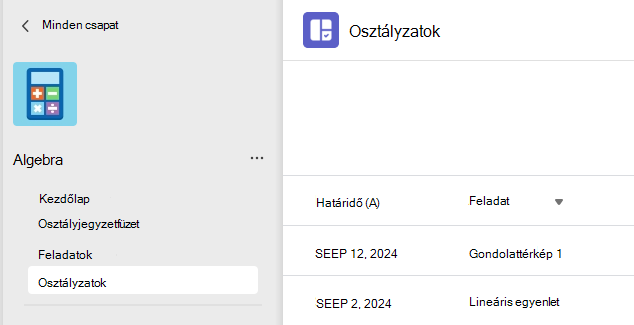 Osztályzatok