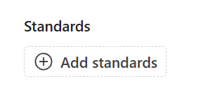 Add Standards Button