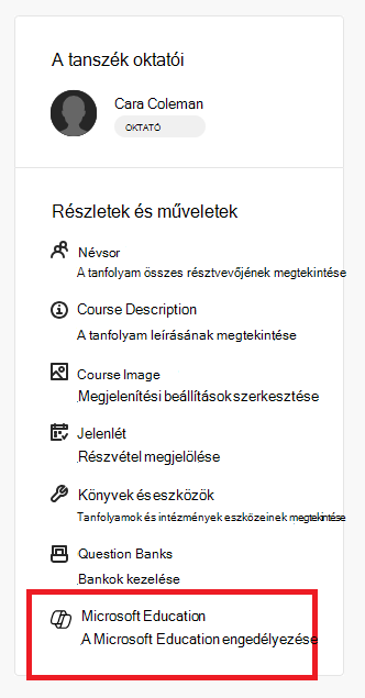 A Könyvek és eszközök alkalmazás engedélyezi a Microsoft Oktatási elemet