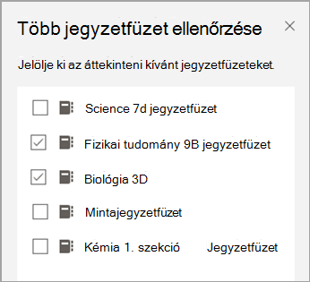 Képernyőkép az áttekintendő jegyzetfüzetről.