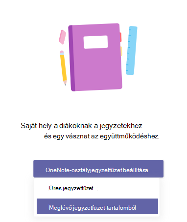 Képernyőkép a meglévő tartalomról.