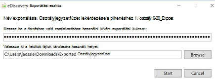exportálási kulcs