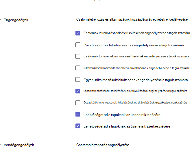 member permissions