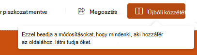 Képernyőkép az ismételt közzétételről.