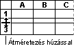 Sorszegély húzása egérrel